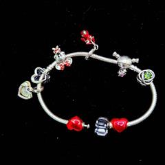 Pandora Synthetic Cubic Zirconia Silver-Stone Bracelet 925 Silver 49.74g